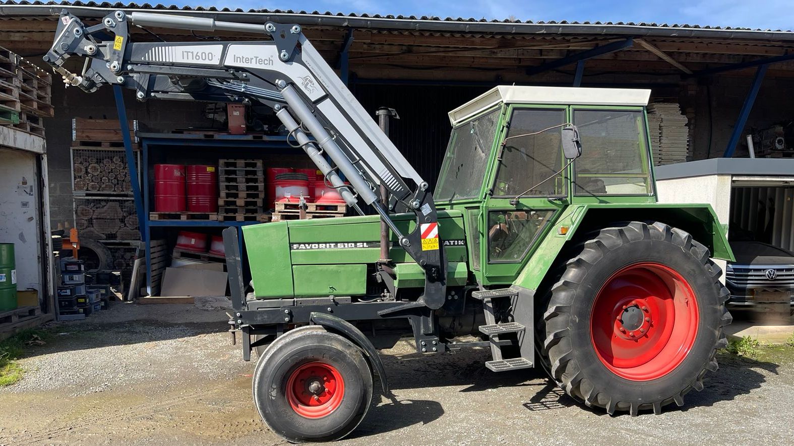 So sieht der Traktor im zusammengebauten Zustand aus!