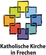 Logo kath. Pfarreiengemeinschaft Facettenkreuz bunt